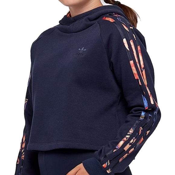 adidas Other - Adidas Youth Crop Rose Hoodie Sweater - Medium